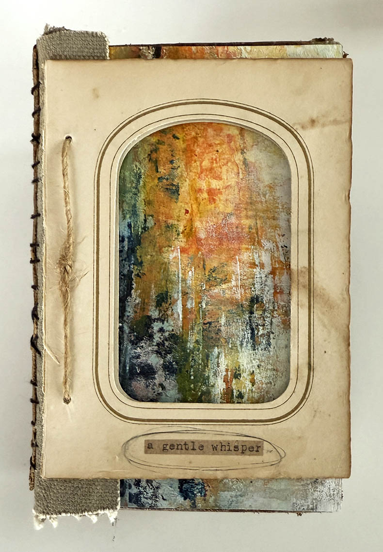 A gentle whisper handmade book