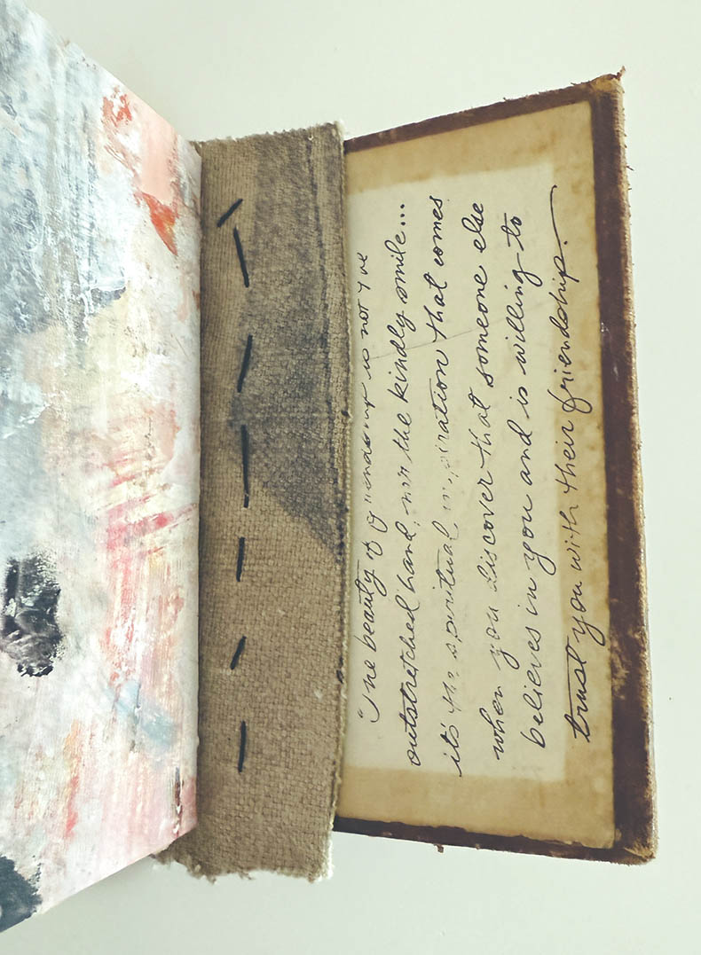 A gentle whisper handmade book