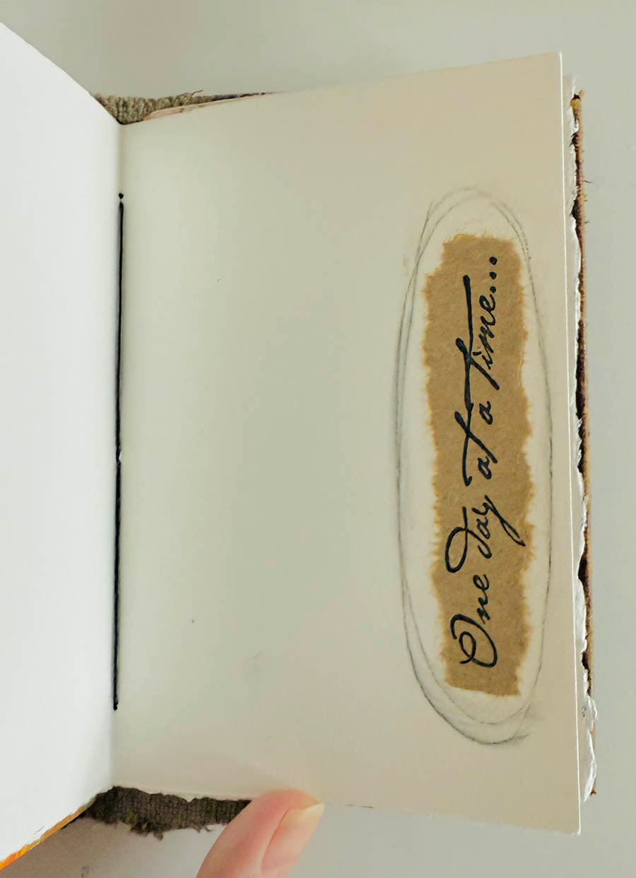 A gentle whisper handmade book