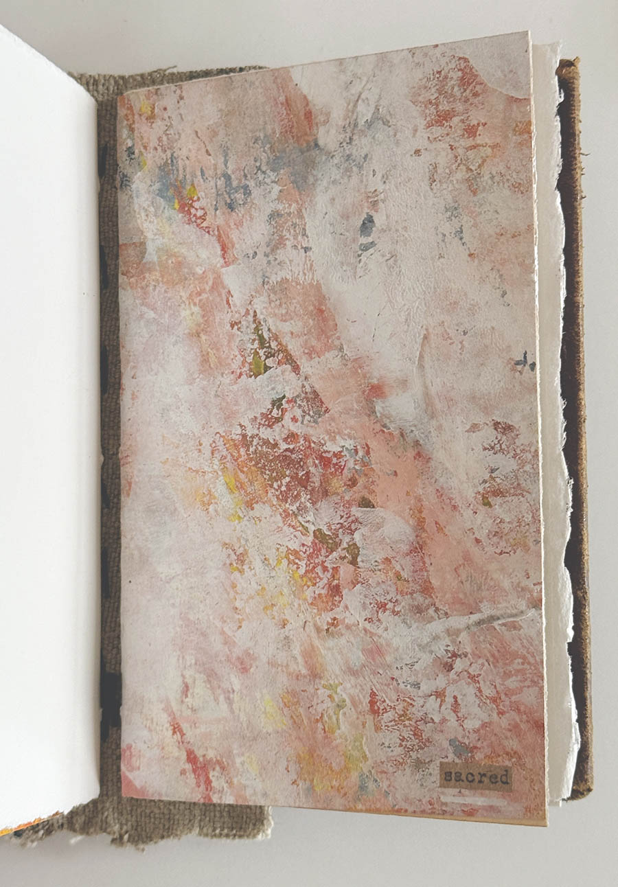 A gentle whisper handmade book