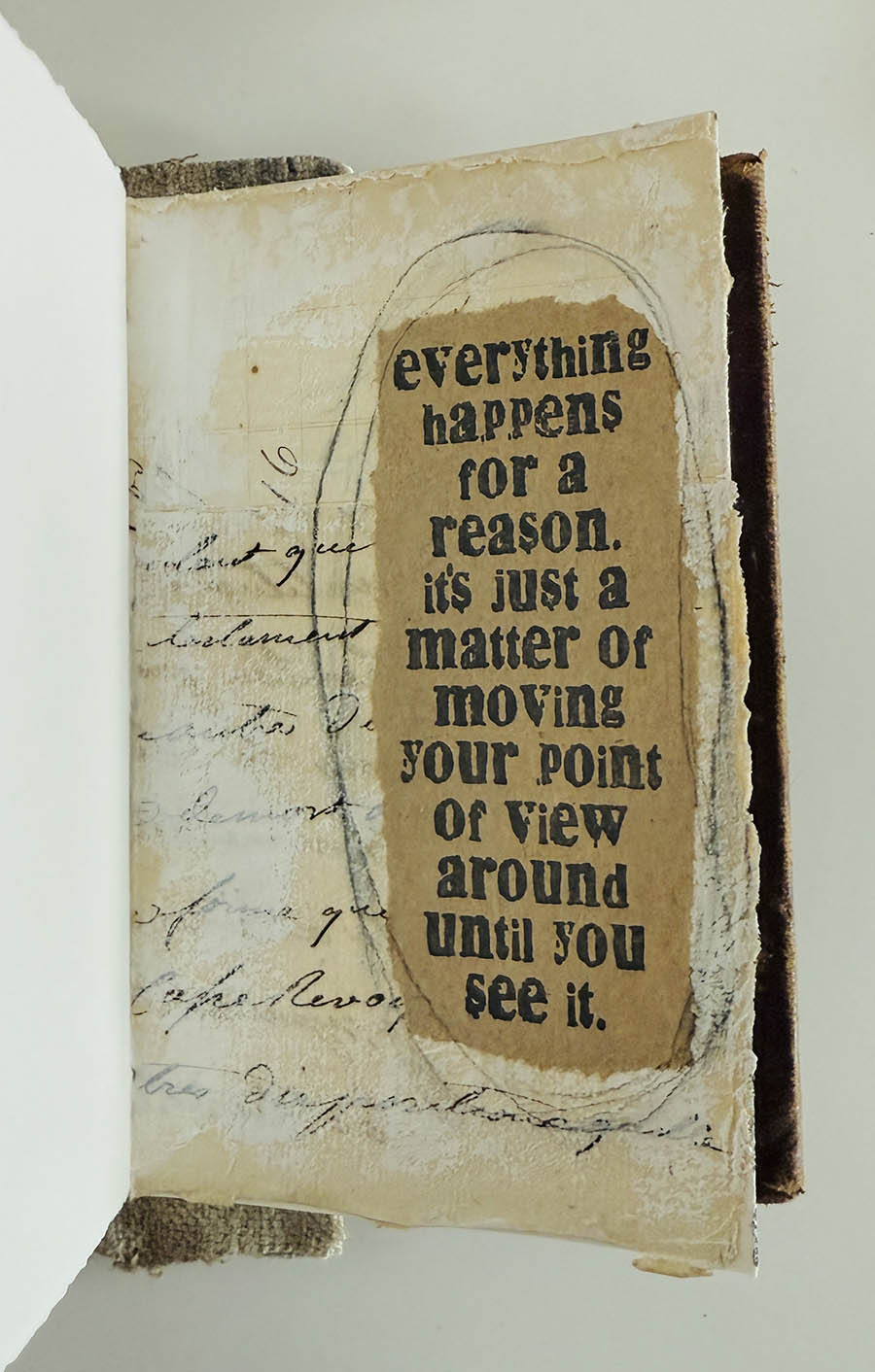 A gentle whisper handmade book