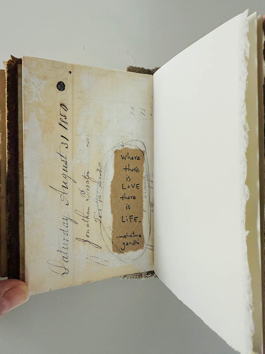 A gentle whisper handmade book