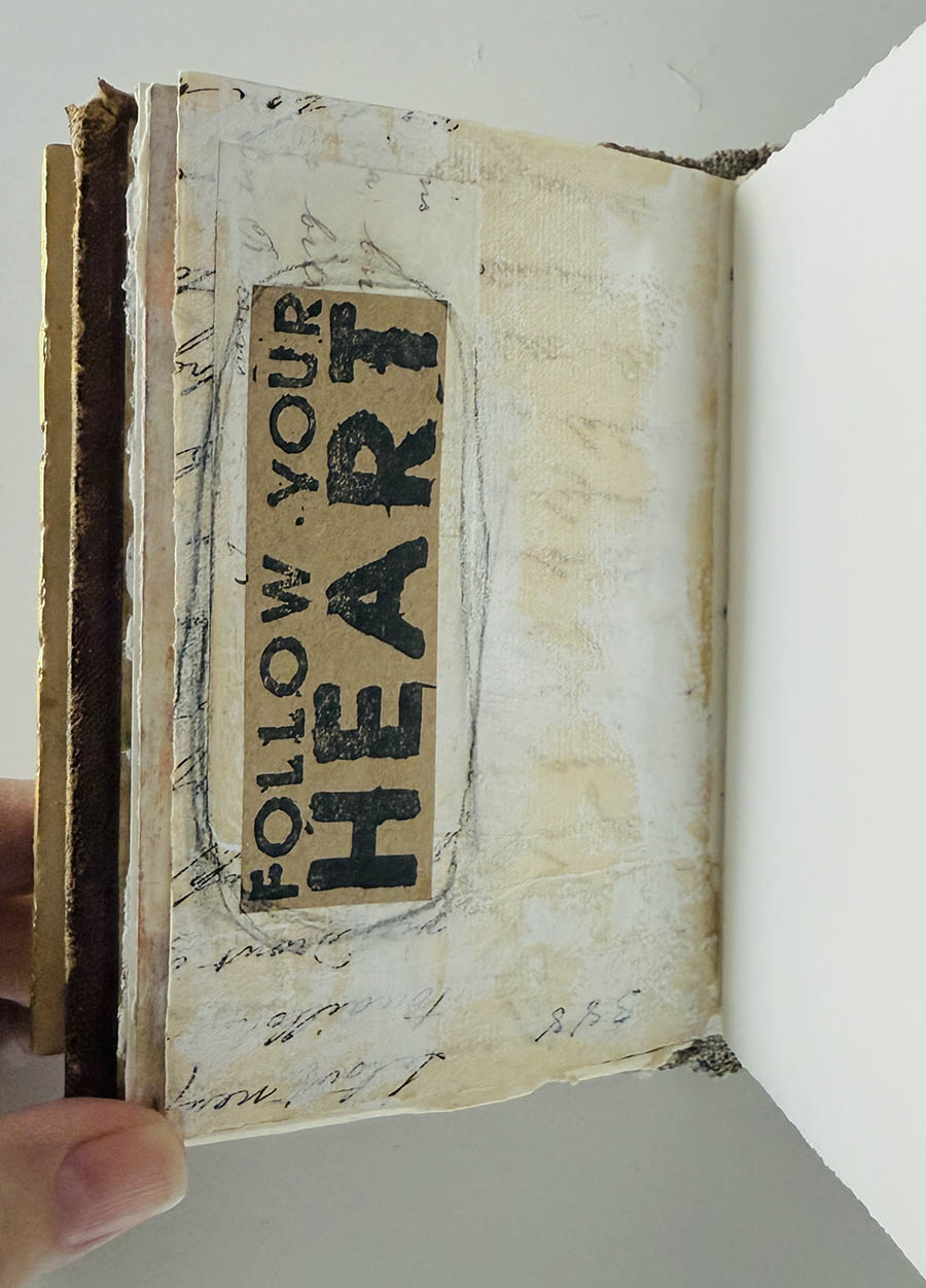 A gentle whisper handmade book