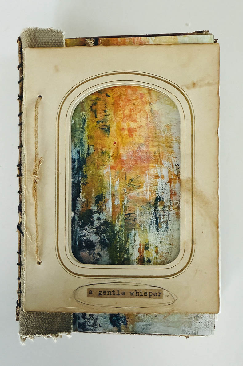 A gentle whisper handmade book