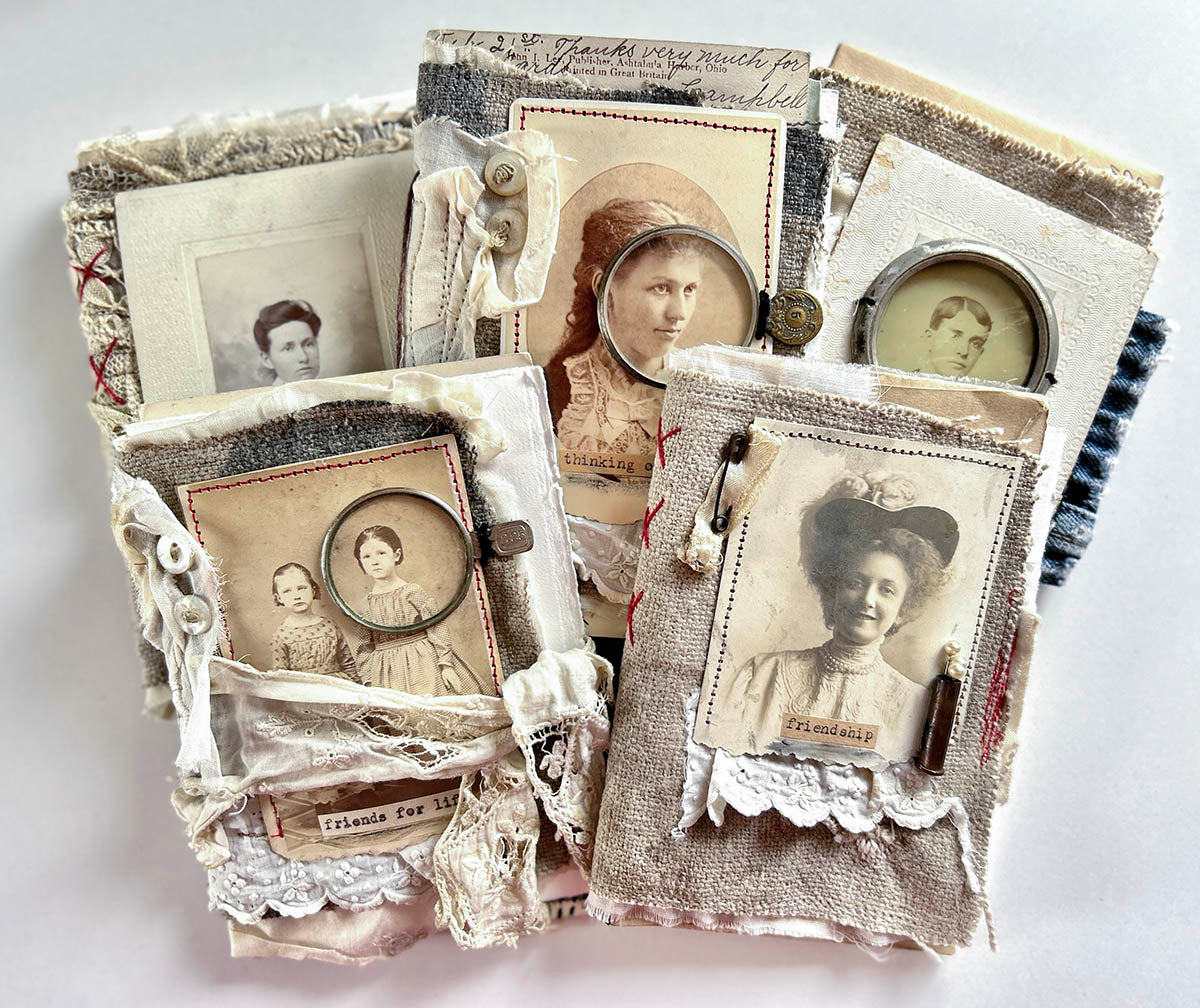 Instructional video online class; Treasured handmade cards/books