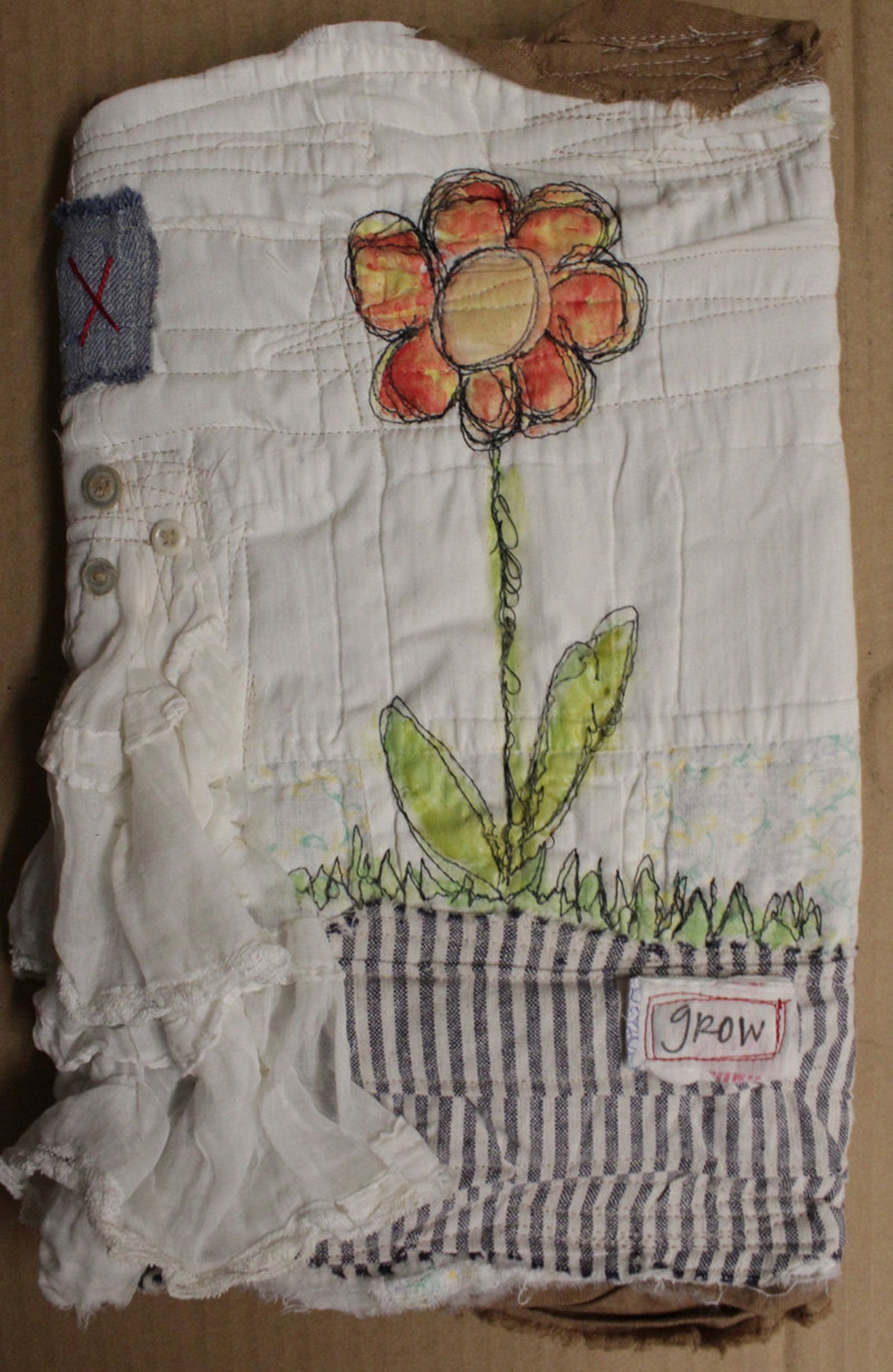 Recycled/reusable journal wrap ONLINE class