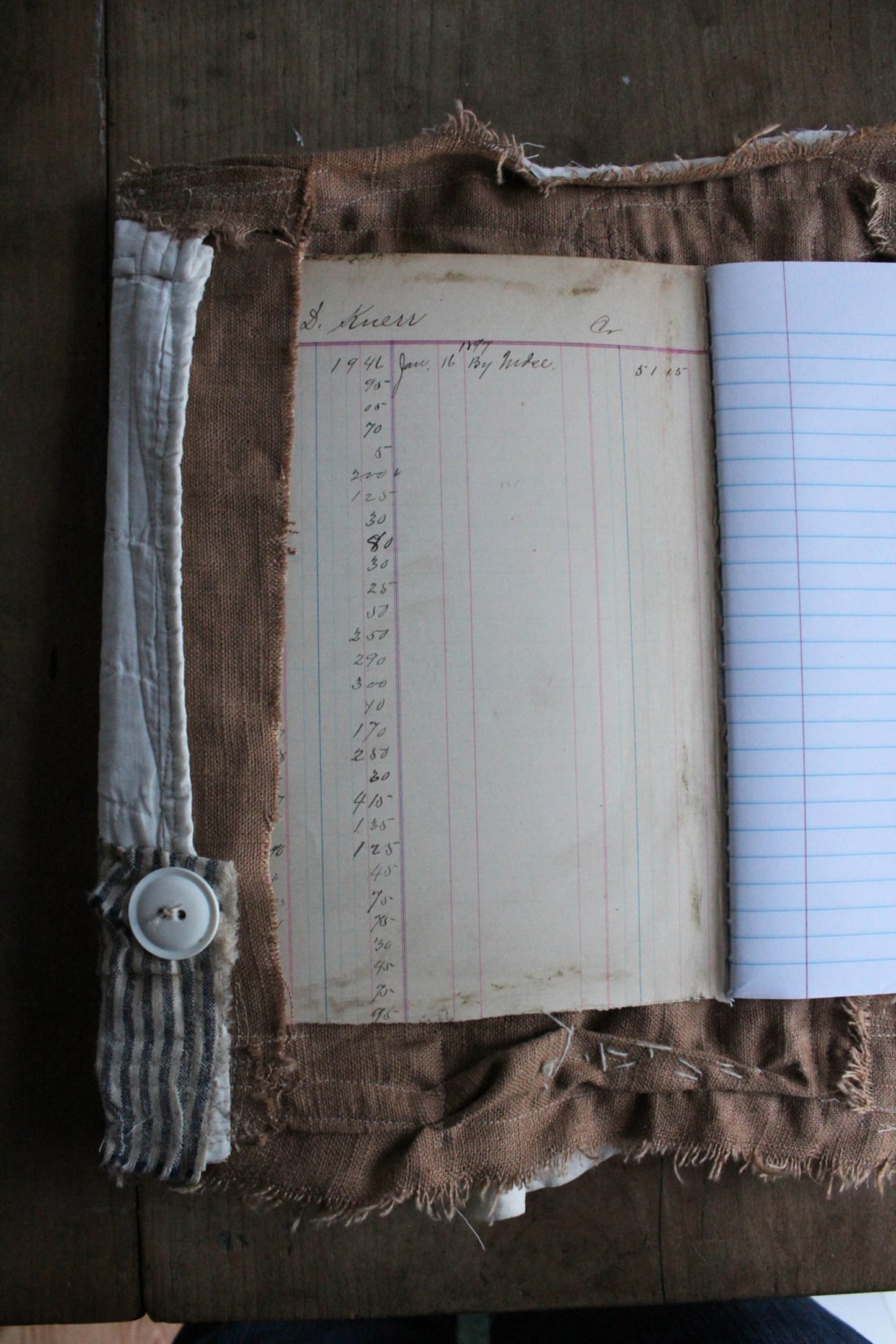 Recycled/reusable journal wrap ONLINE class