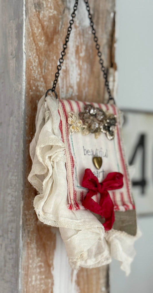 Beautiful heart wall hanging/ornament/gift